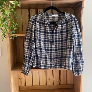 Reformation Plaid Top